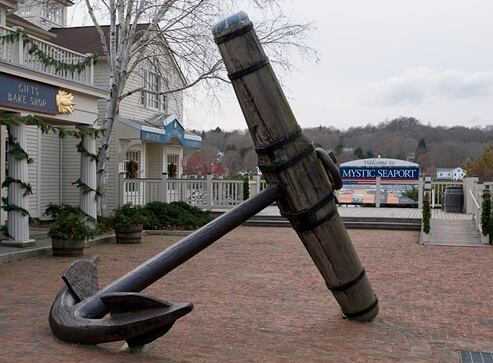 Museo Mystic Seaport, Connecticut. Se fundó en 1929 y es conocido como ‘el museo marítimo más grande de Estados Unidos’, cuenta con una colección de más de 500 barcos y botes de vela históricos y un centro de investigación. Foto: Wikimedia Commons