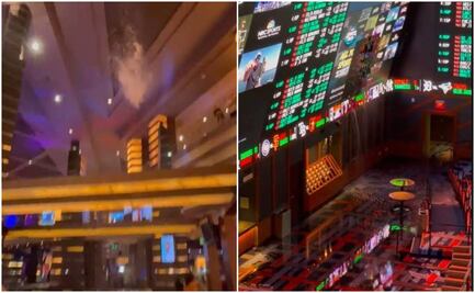 Videos. Así se vivieron las inundaciones y ‘cascadas’ en casinos y hoteles de Las Vegas
